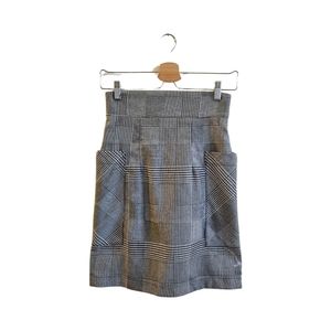 Annie 50 plaid pencol skirt with deep pockets - size xs